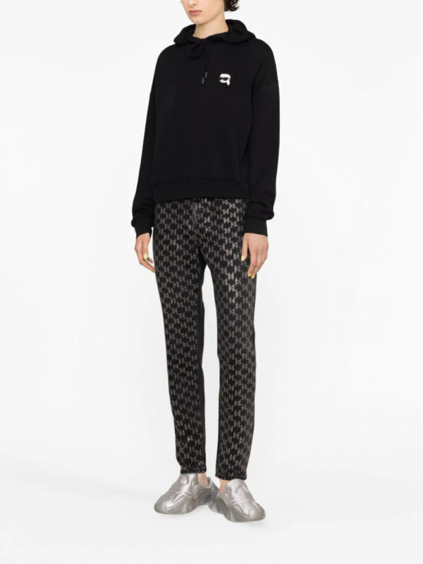 Karl Lagerfeld  Ikonik 2.0 organic-cotton hoodie - Image 4