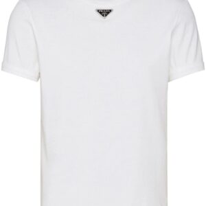 Prada  logo-plaque cotton T-shirt