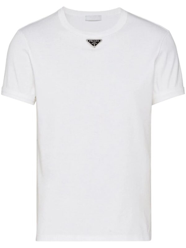 Prada  triangle-logo cotton T-shirt