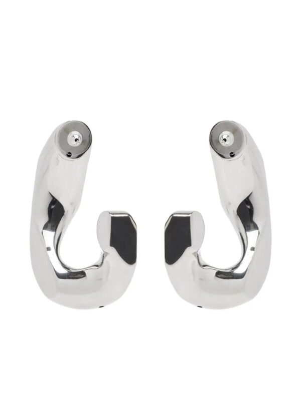 Alexander McQueen  chain hoop earrings - Image 2