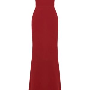 Alexander McQueen peaked-bust strapless maxi dress