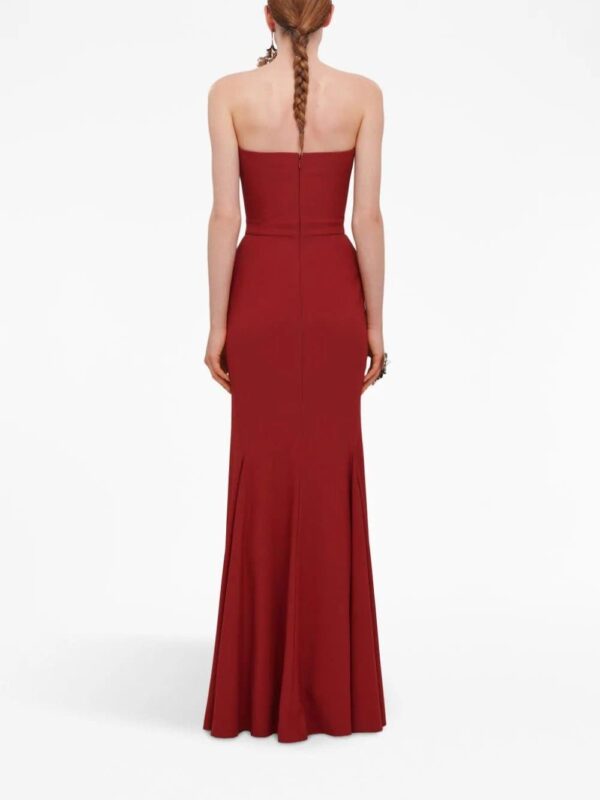 Alexander McQueen  peaked-bust strapless maxi dress - Image 4