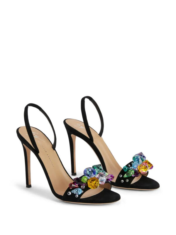 Giuseppe Zanotti  Blinda crystal-embellished leather sandals - Image 2