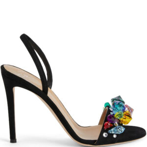 Giuseppe Zanotti  Blinda crystal-embellished leather sandals