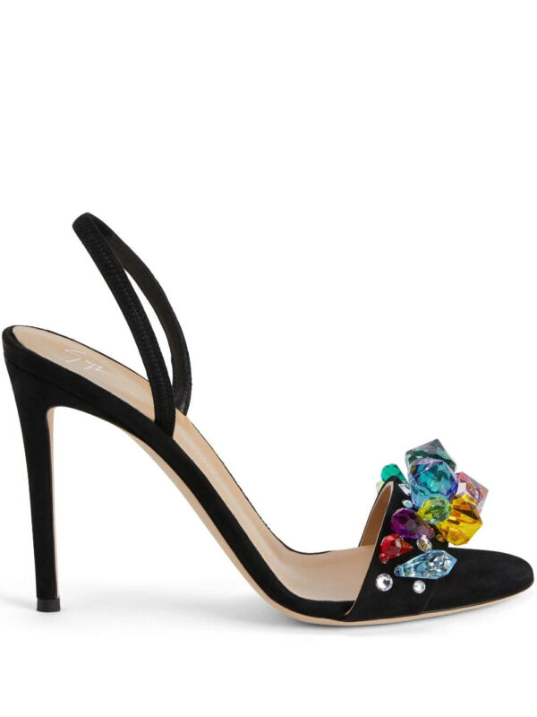 Giuseppe Zanotti  Blinda crystal-embellished leather sandals