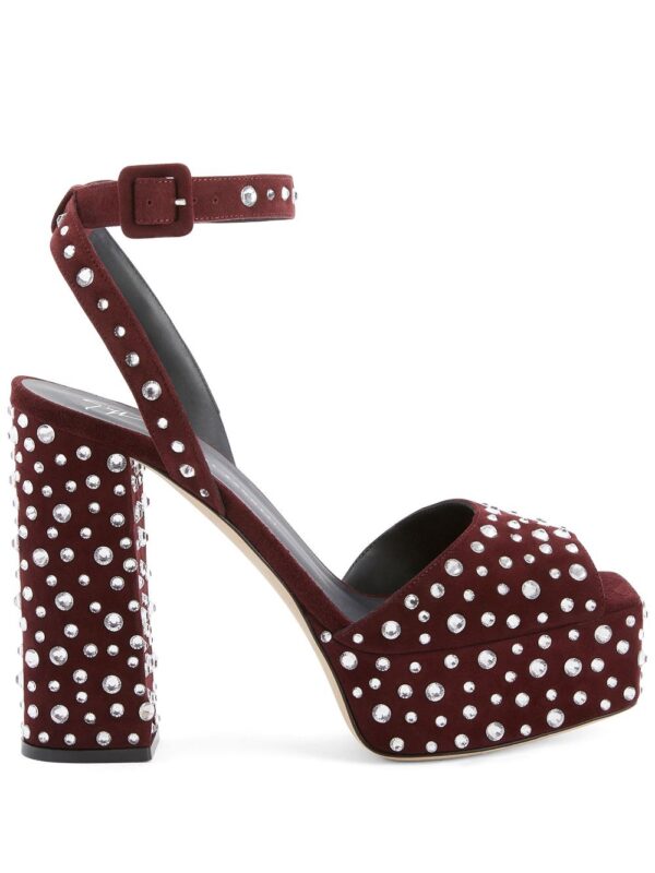 Giuseppe Zanotti  120mm crystal-embellished leather sandals