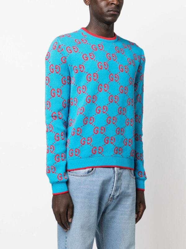Gucci  GG intarsia-knit cotton jumper - Image 3