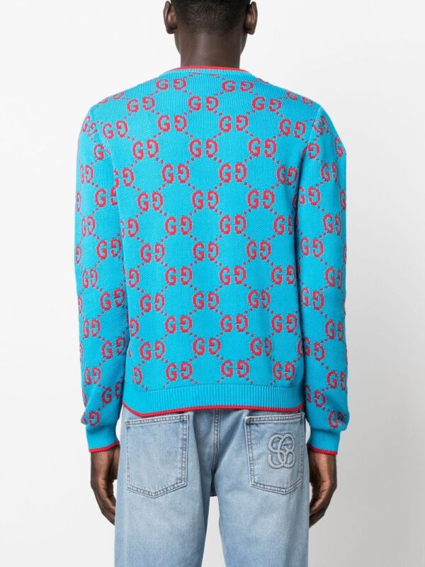 Gucci  GG intarsia-knit cotton jumper - Image 4