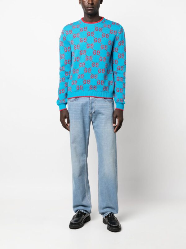 Gucci  GG intarsia-knit cotton jumper - Image 2
