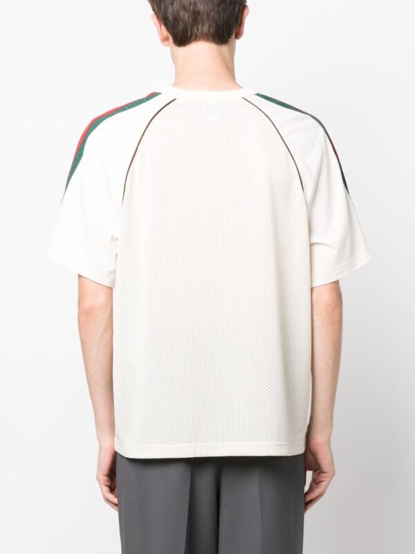 Gucci  GG-logo print mesh T-shirt - Image 4