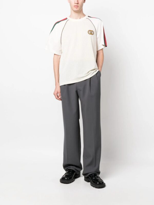 Gucci  GG-logo print mesh T-shirt - Image 2