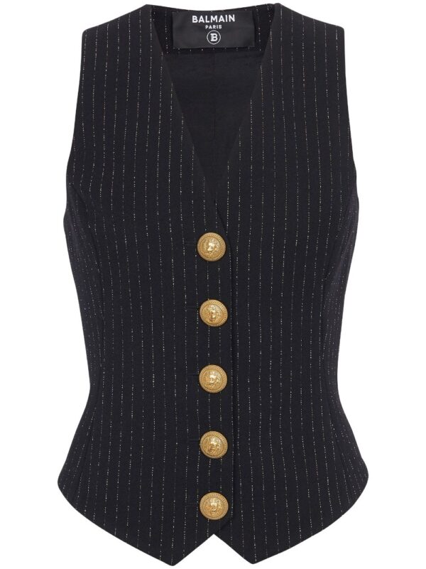 Balmain  lurex striped vest top