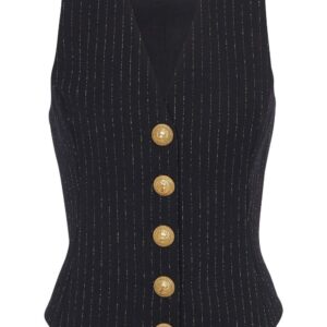 Balmain  lurex striped vest top