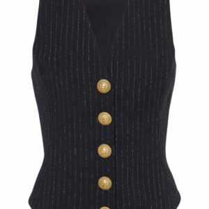 Balmain  lurex striped vest top