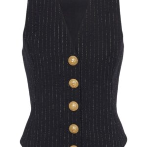 Balmain  lurex striped vest top