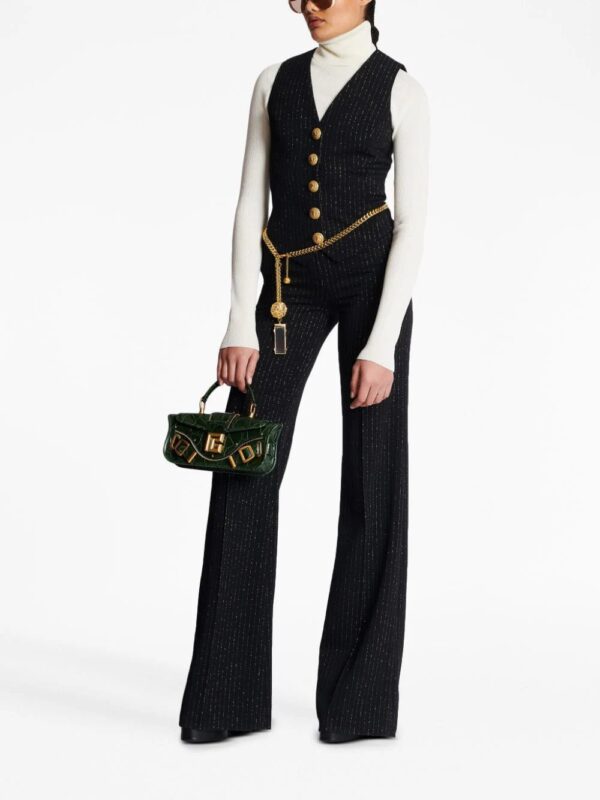 Balmain  lurex striped vest top - Image 2