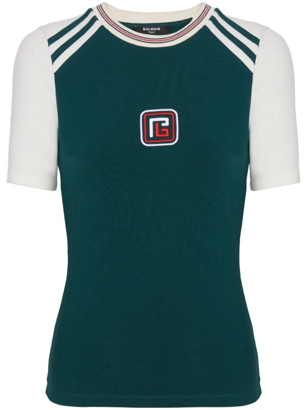 Balmain  PB embroidered short-sleeve T-shirt