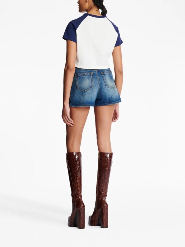 Balmain  logo-print cropped T-shirt - Image 4