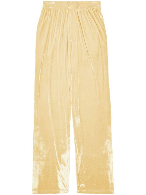 Balenciaga  velvet-effect straight-leg trousers
