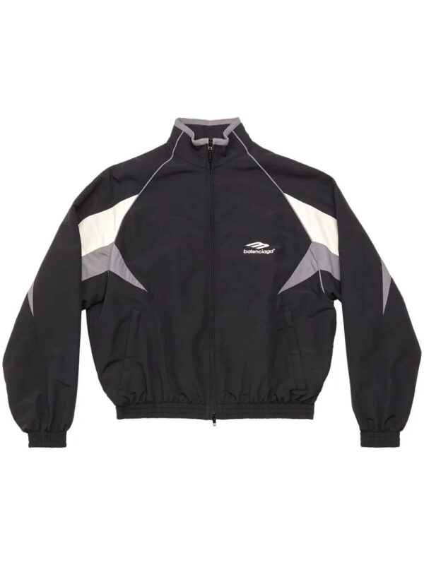 Balenciaga  logo-embroidered zipped jacket