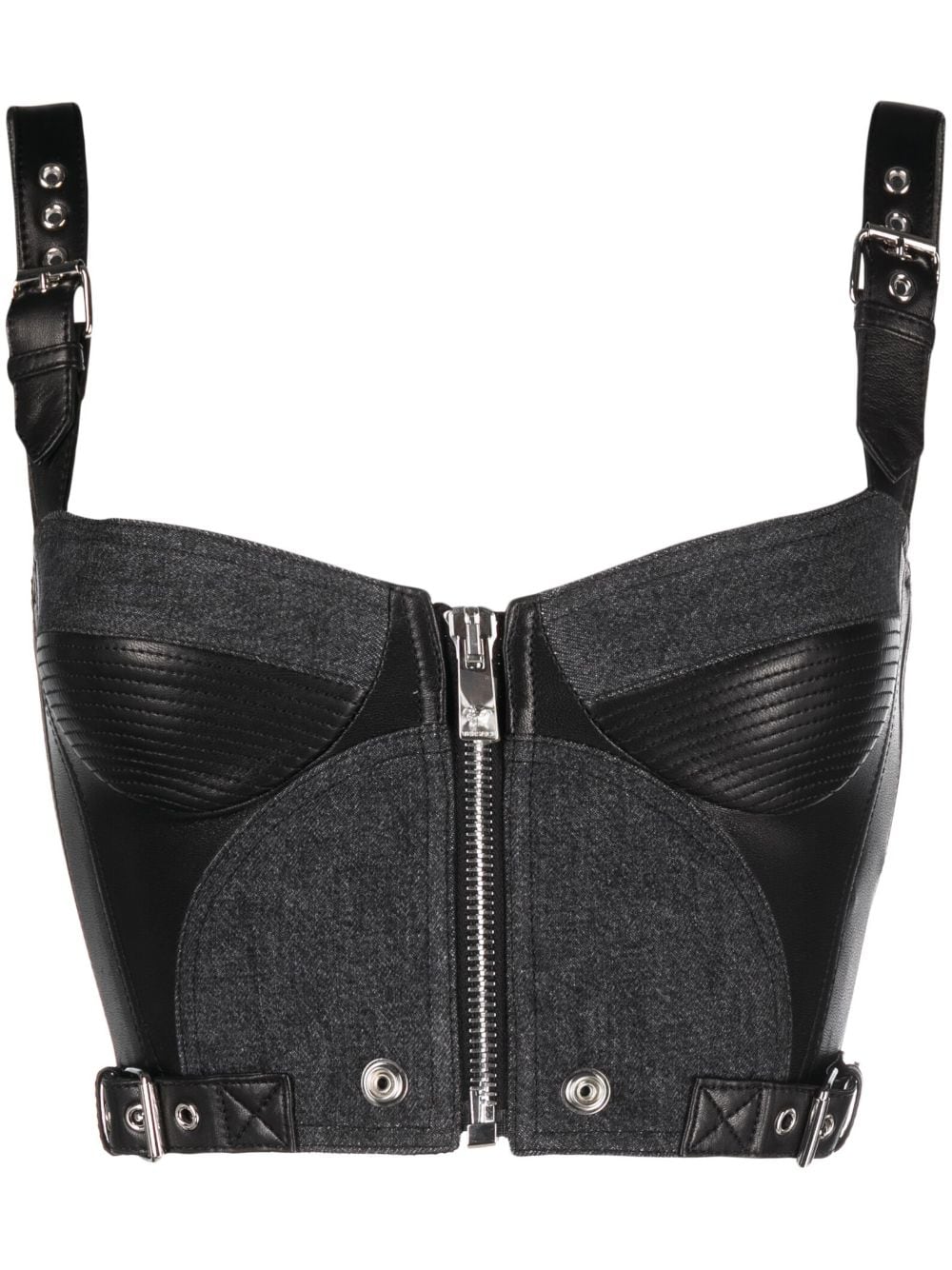 Versace panelled bustier top