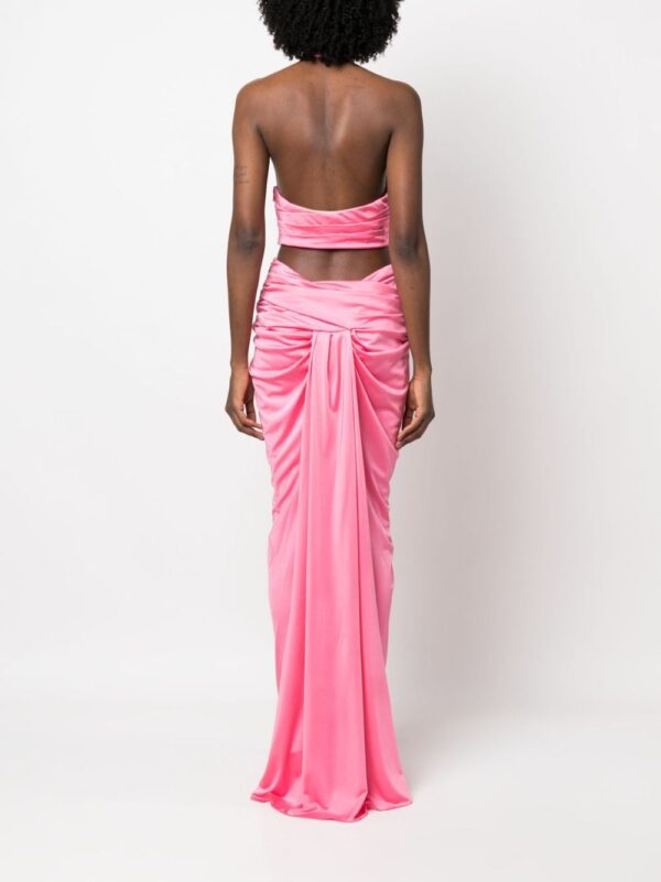 Moschino draped halterneck maxi dress - Image 3