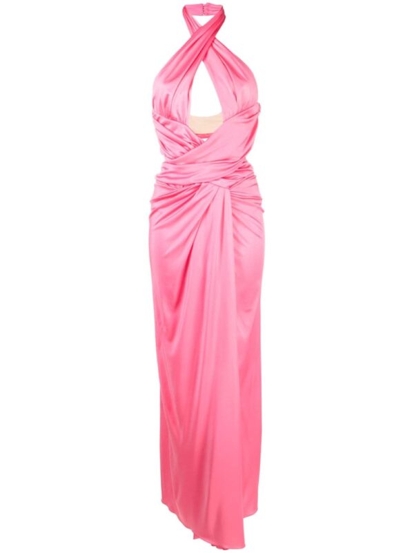 Moschino draped halterneck maxi dress - Image 5