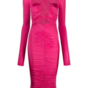 Versace Jeans Couture cut-out lace-up midi dress