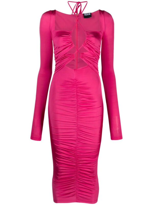 Versace Jeans Couture  cut-out lace-up midi dress