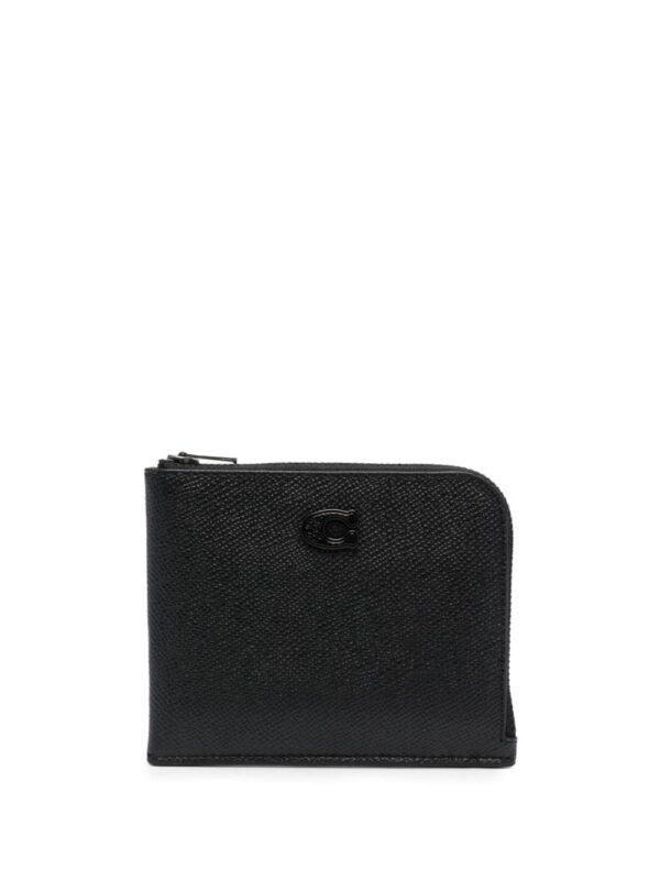 Coach tonal-logo grained-leather wallet
