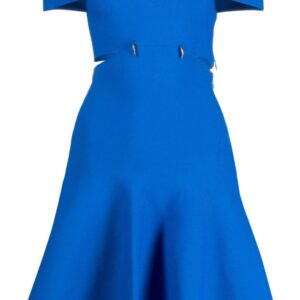 Alexander McQueen off-shoulder cutout jersey minidress