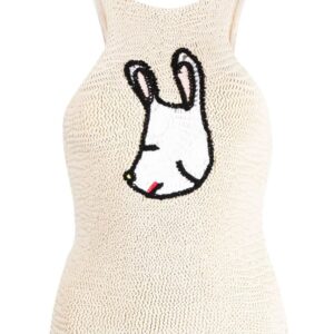Stella McCartney  animal-motif knitted top