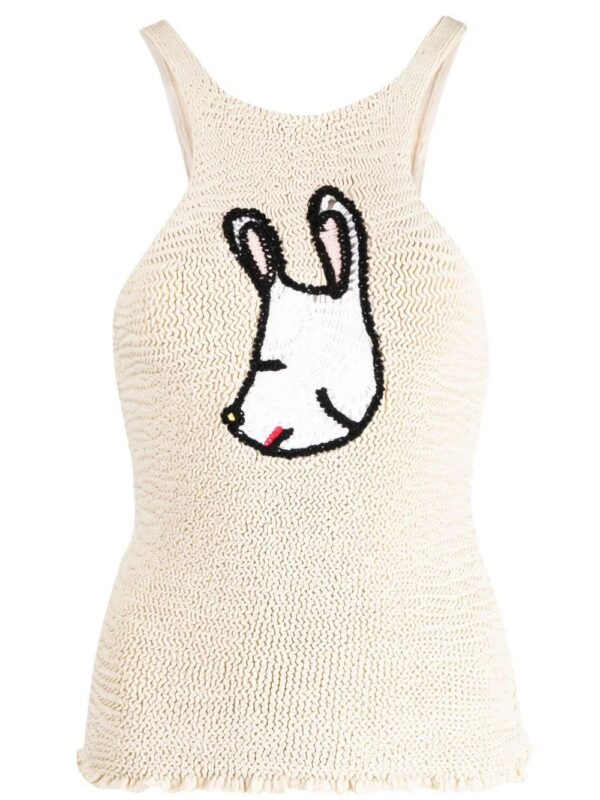 Stella McCartney  animal-motif knitted top