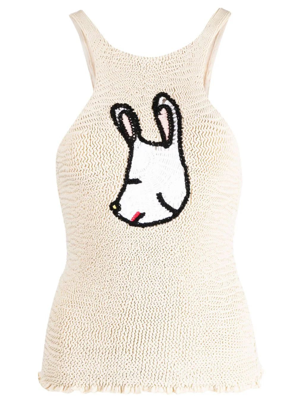 Stella McCartney  animal-motif knitted top