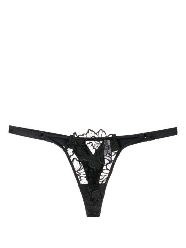 Fleur Du Mal  Whitney floral-embroidered thong - Image 2
