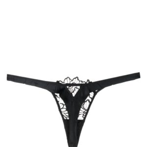 Fleur Du Mal  Whitney floral-embroidered thong