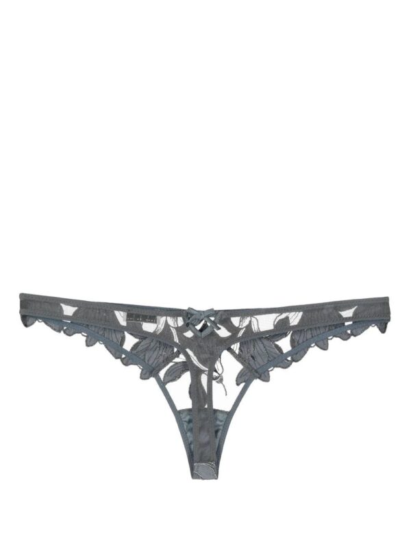Fleur Du Mal  Lily embroidered thong - Image 2