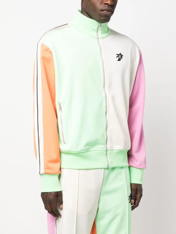 Palm Angels  colourblock logo-print track jacket - Image 4