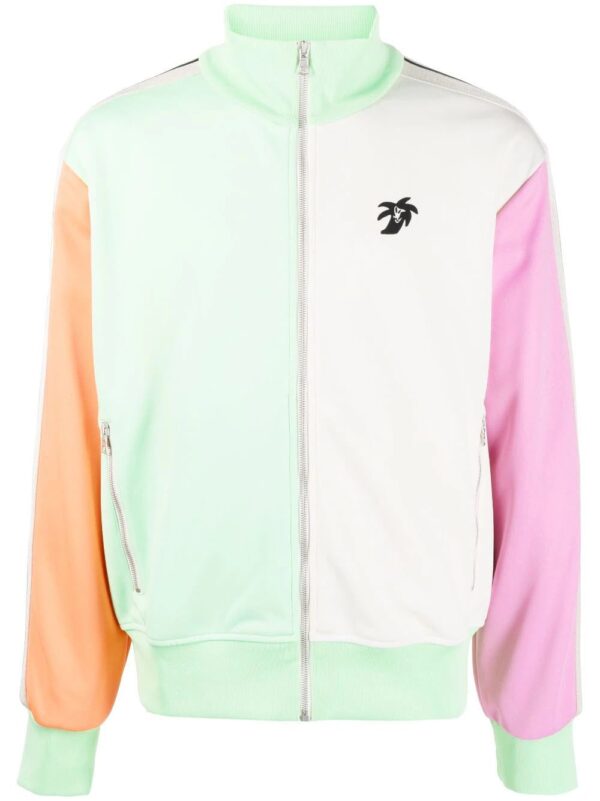 Palm Angels  colourblock logo-print track jacket