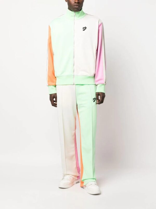 Palm Angels  colourblock logo-print track jacket - Image 2