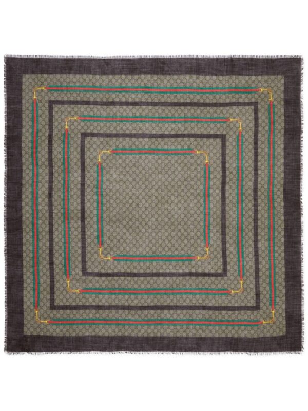 Gucci  GG square-shaped silk scarf