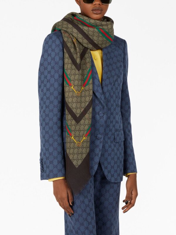 Gucci  GG square-shaped silk scarf - Image 2