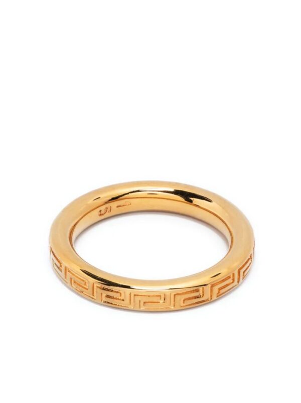 Versace  Greca engraved ring