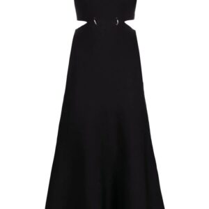 Alexander McQueen off-shoulder flared midi dress