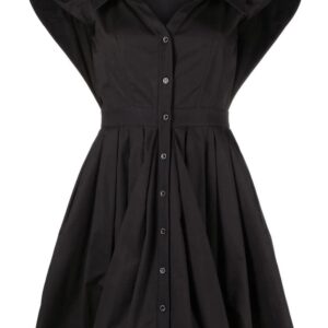 Alexander McQueen short-sleeved cotton shirt dress