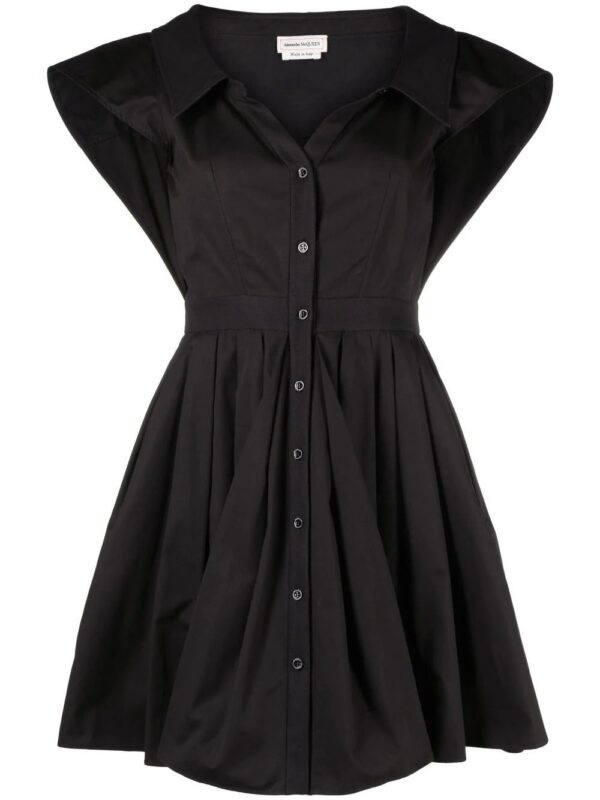 Alexander McQueen  short-sleeved cotton shirt dress