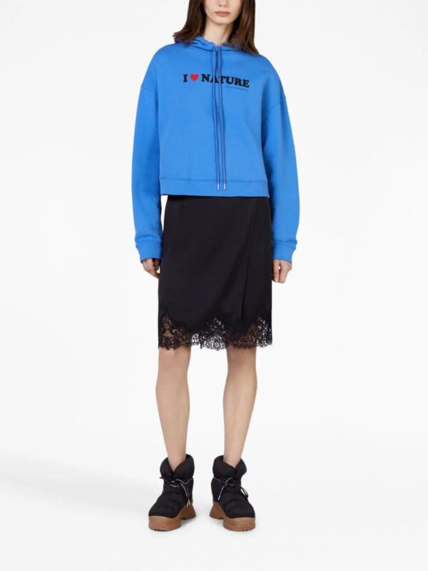 Stella McCartney  Guipure graphic-print hoodie - Image 2