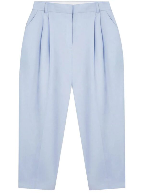 Stella McCartney  pleated cropped-leg trousers