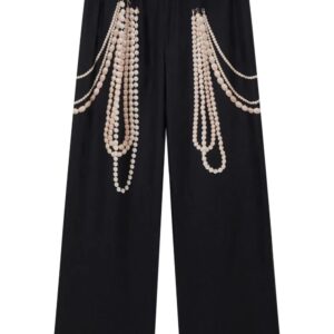 Stella McCartney  Pearl Trompe L’oeil wide-leg trousers