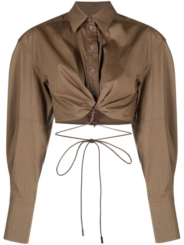 Jacquemus  La Chemise Plidao cropped shirt